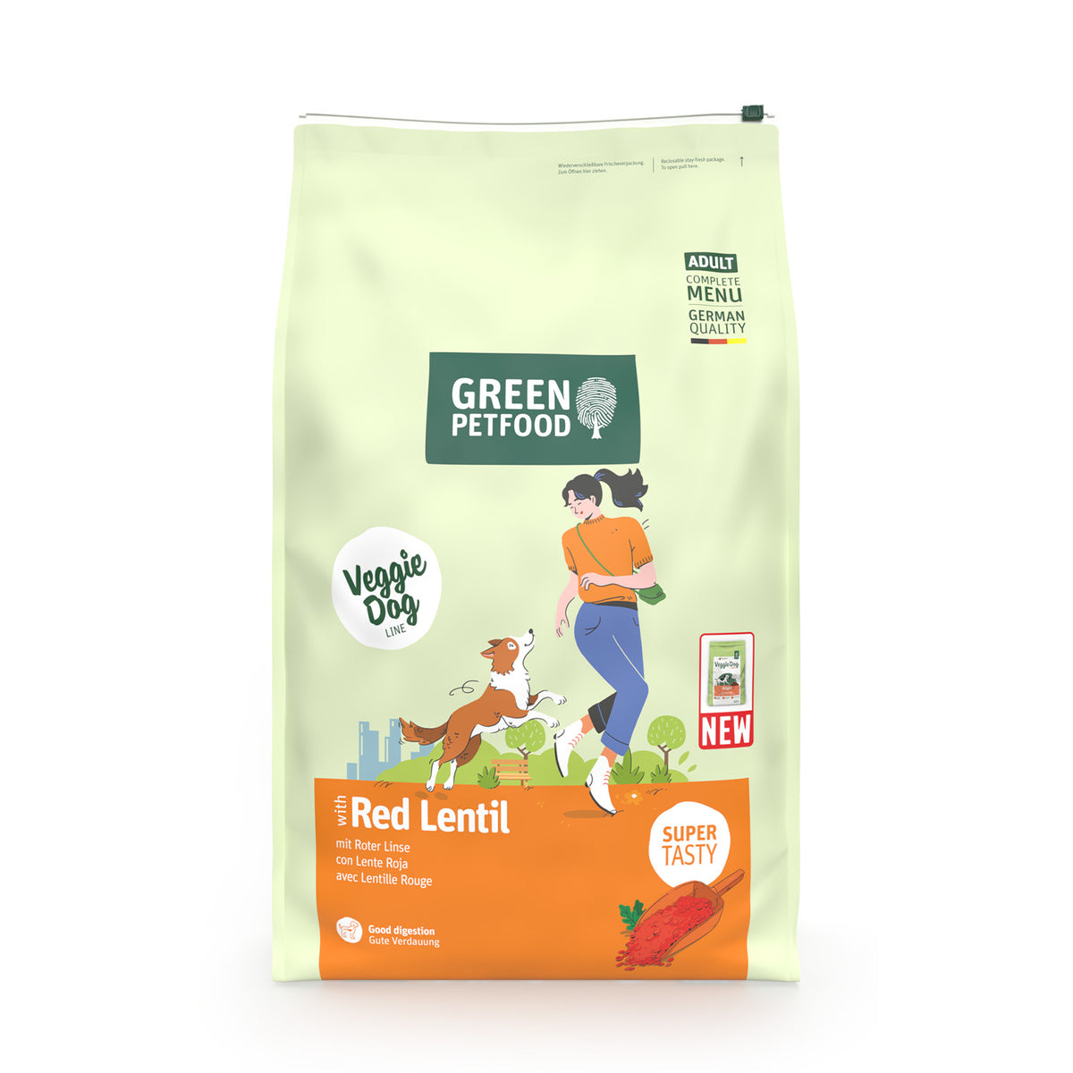 VeggieDog Red Lentil | Pienso Vegetariano con Lenteja Roja para Perros Adultos