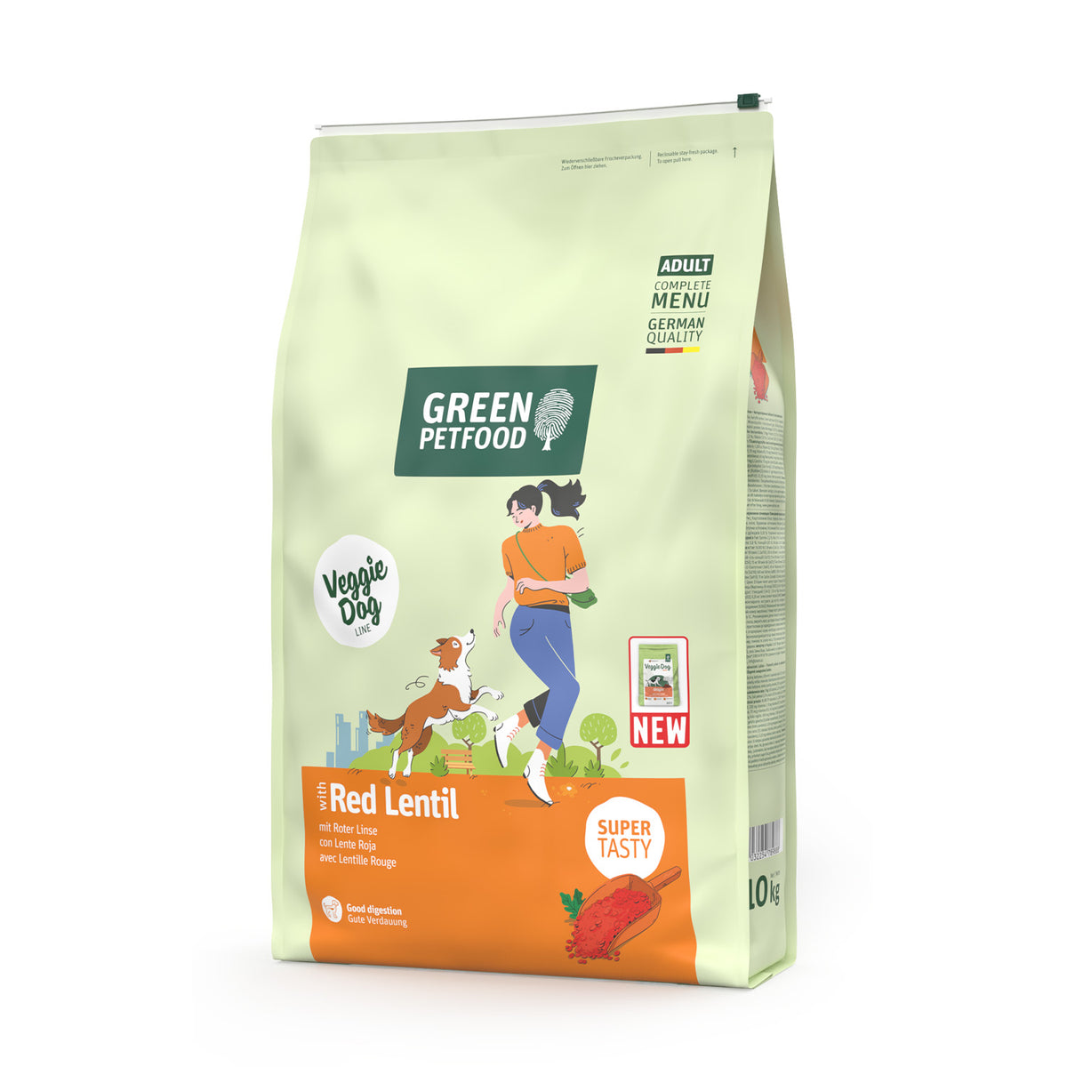 VeggieDog Red Lentil | Pienso Vegetariano con Lenteja Roja para Perros Adultos