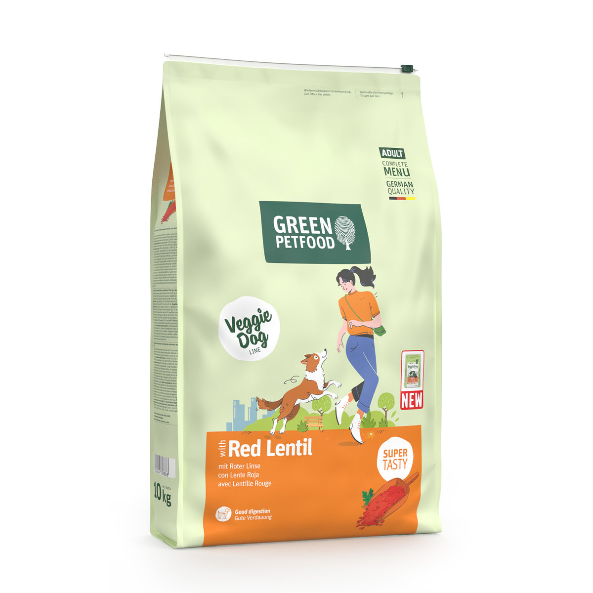 VeggieDog Red Lentil | Pienso Vegetariano con Lenteja Roja para Perros Adultos