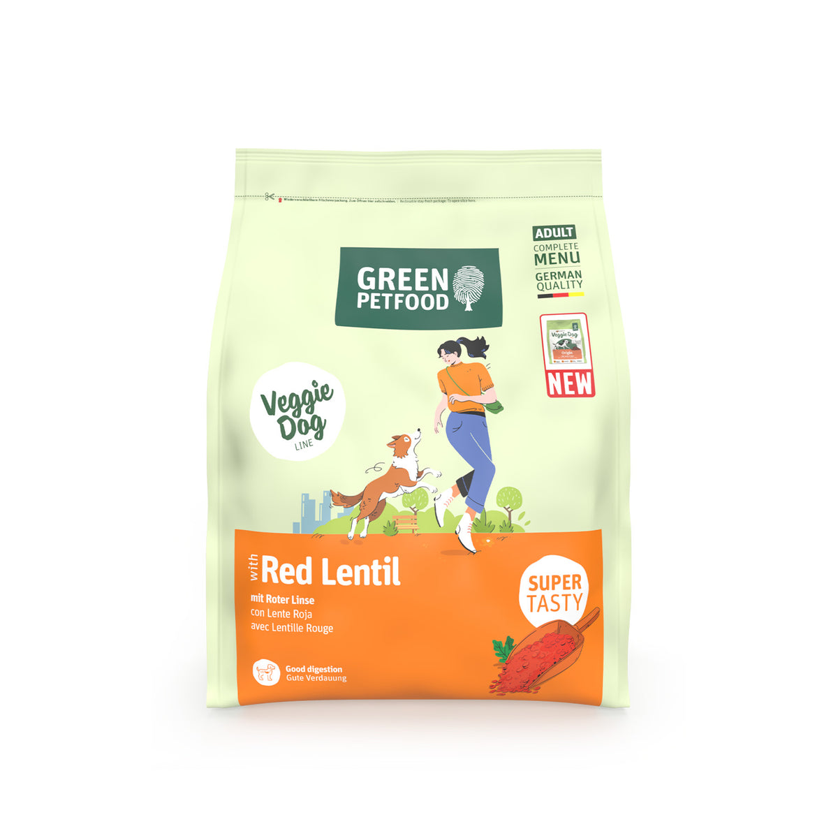 VeggieDog Red Lentil | Pienso Vegetariano con Lenteja Roja para Perros Adultos