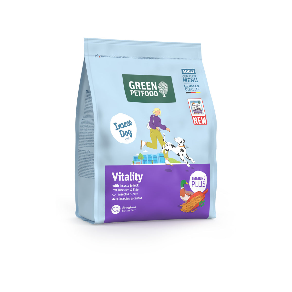 Green Petfood Vitality Insects & Duck | Pienso con Insectos y Pato para Perros Adultos