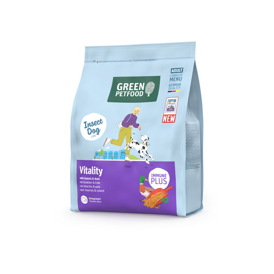 Green Petfood Vitality Insects & Duck | Pienso con Insectos y Pato para Perros Adultos